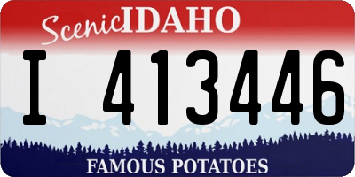 ID license plate I413446