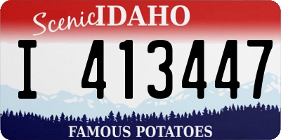 ID license plate I413447