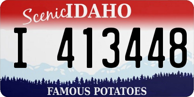 ID license plate I413448