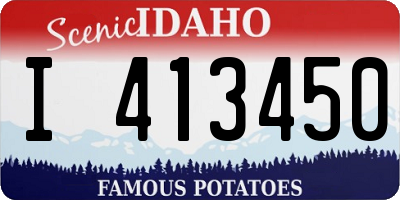 ID license plate I413450