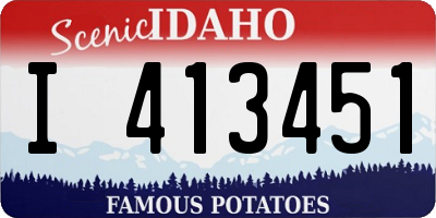 ID license plate I413451