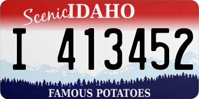 ID license plate I413452