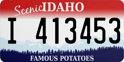 ID license plate I413453