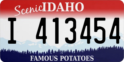 ID license plate I413454