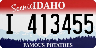 ID license plate I413455
