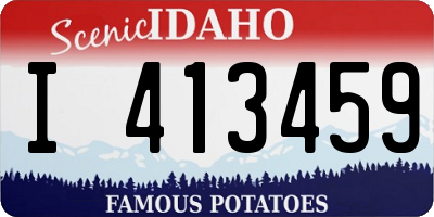 ID license plate I413459