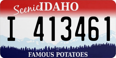 ID license plate I413461