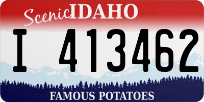 ID license plate I413462