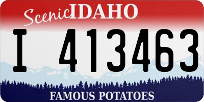 ID license plate I413463