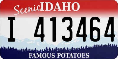 ID license plate I413464
