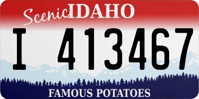 ID license plate I413467