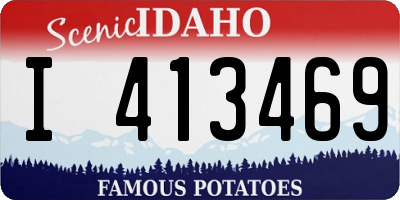 ID license plate I413469