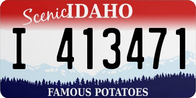 ID license plate I413471