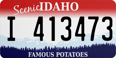 ID license plate I413473