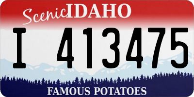 ID license plate I413475