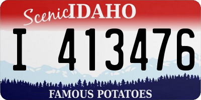 ID license plate I413476