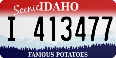 ID license plate I413477