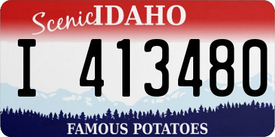 ID license plate I413480