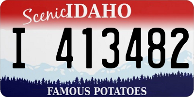 ID license plate I413482