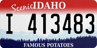 ID license plate I413483