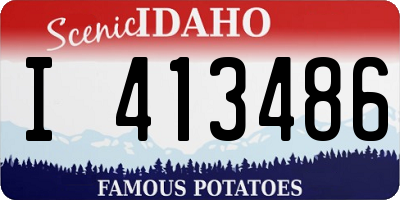 ID license plate I413486