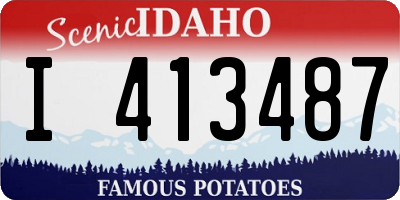ID license plate I413487
