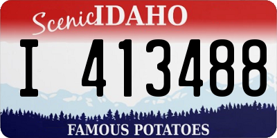 ID license plate I413488