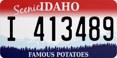 ID license plate I413489
