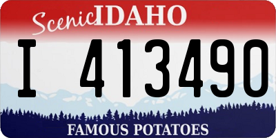ID license plate I413490