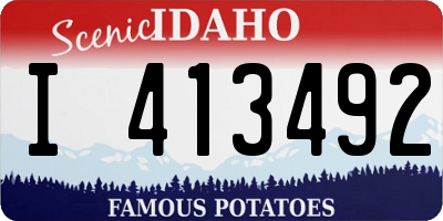 ID license plate I413492