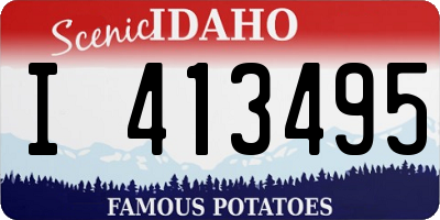 ID license plate I413495