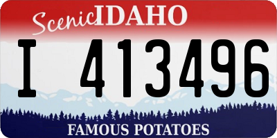 ID license plate I413496
