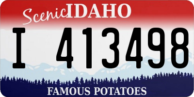 ID license plate I413498
