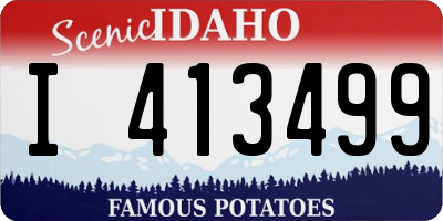 ID license plate I413499