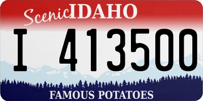 ID license plate I413500