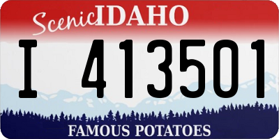 ID license plate I413501