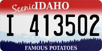 ID license plate I413502