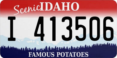 ID license plate I413506