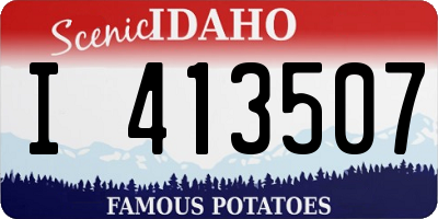 ID license plate I413507
