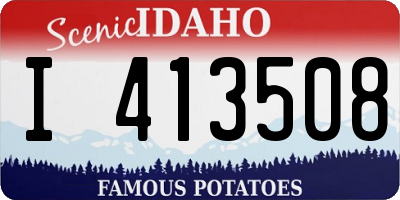 ID license plate I413508