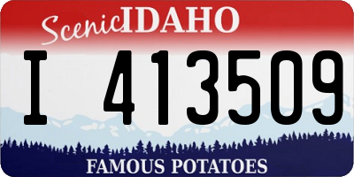 ID license plate I413509