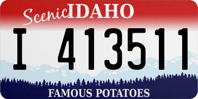 ID license plate I413511