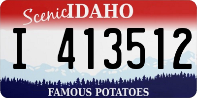 ID license plate I413512
