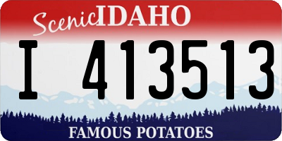 ID license plate I413513