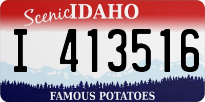 ID license plate I413516