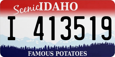 ID license plate I413519
