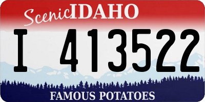 ID license plate I413522