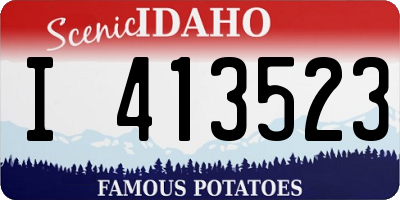ID license plate I413523