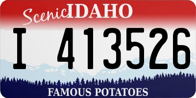 ID license plate I413526