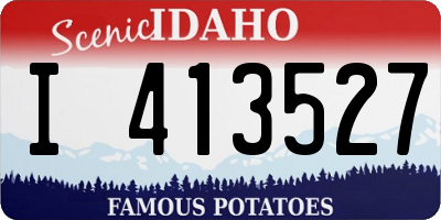 ID license plate I413527